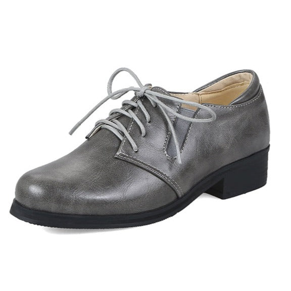 size 13.5 women medium chunky heel loafers lace up casual loafers