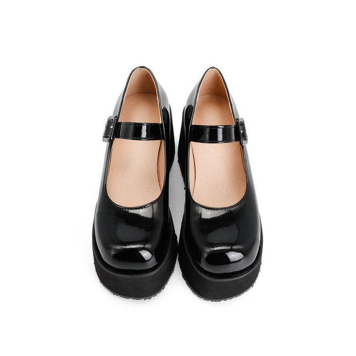 size 13.5 women platform loafers patent leather chunky loafers