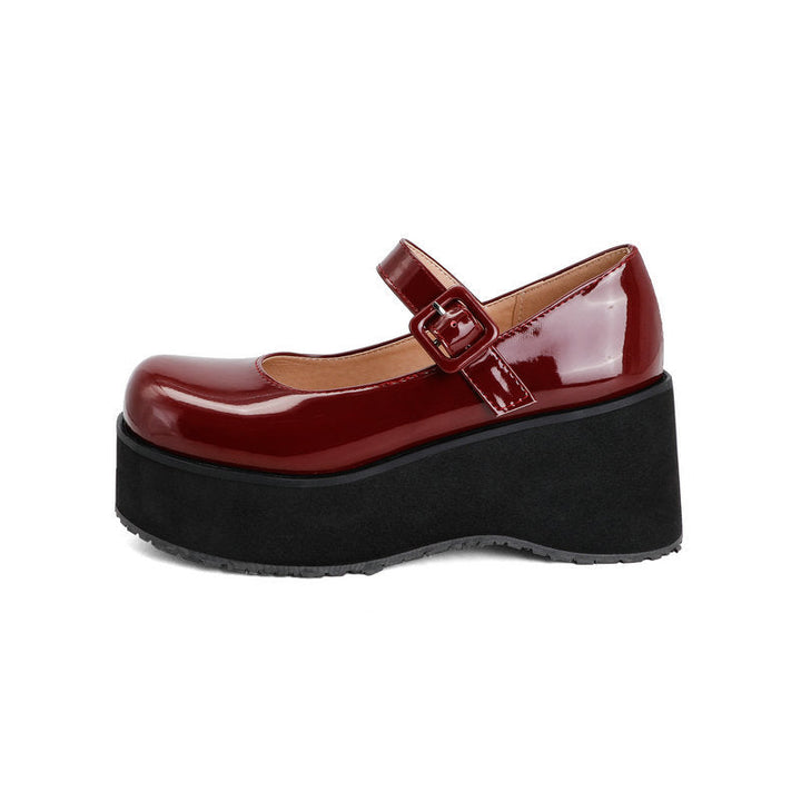 size 13.5 women platform loafers patent leather chunky loafers