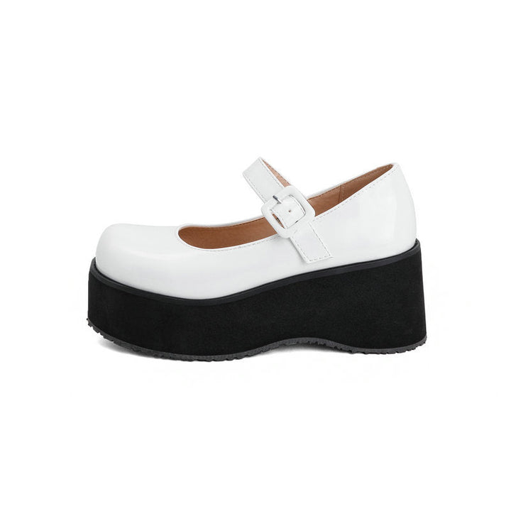 size 13.5 women platform loafers patent leather chunky loafers