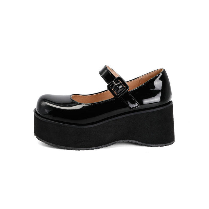 size 13.5 women platform loafers patent leather chunky loafers