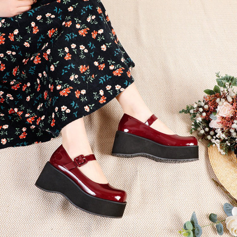 size 13.5 women platform loafers patent leather chunky loafers