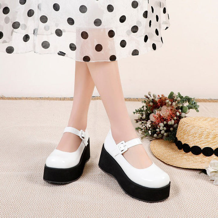 size 13.5 women platform loafers patent leather chunky loafers