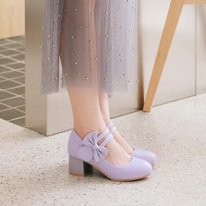 size 13 women loafers casual bowknot velcro chunky heel loafers