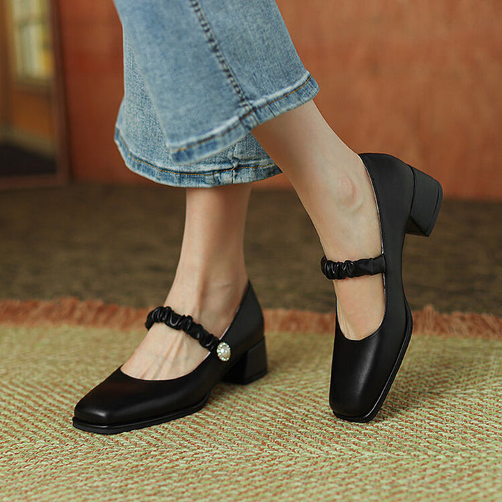 size 13 women mary jane loafers square toe slip on loafers