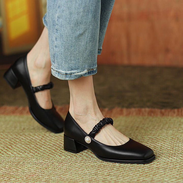 size 13 women mary jane loafers square toe slip on loafers