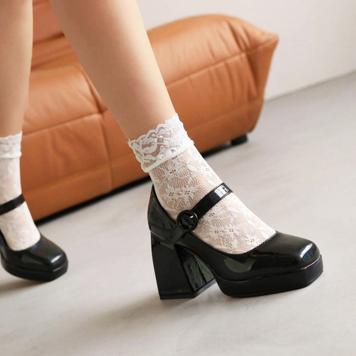 size 13 women platform loafers patent leather chunky loafers