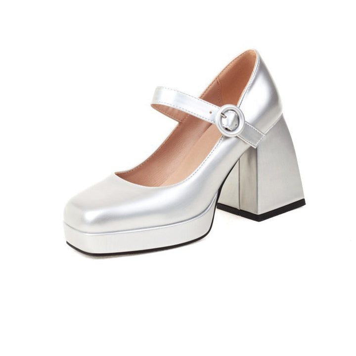 size 13 women platform loafers patent leather chunky loafers