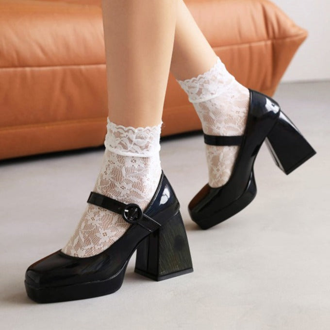 size 13 women platform loafers patent leather chunky loafers