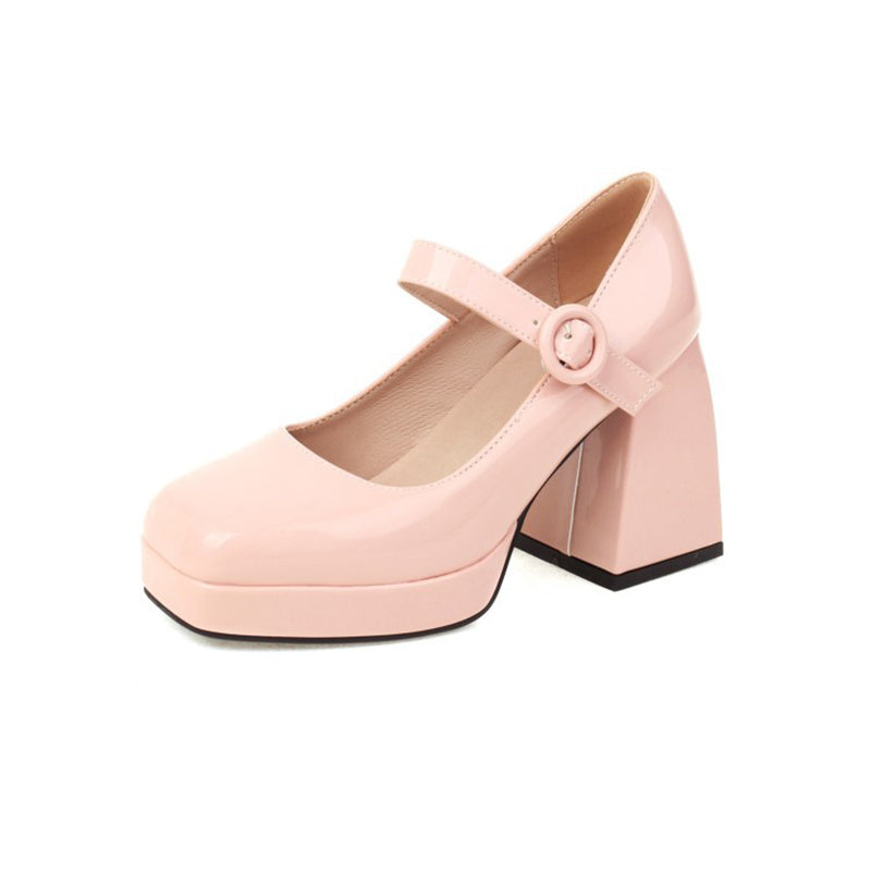 size 13 women platform loafers patent leather chunky loafers