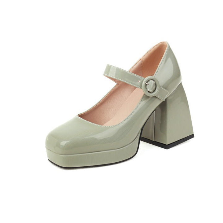 size 13 women platform loafers patent leather chunky loafers