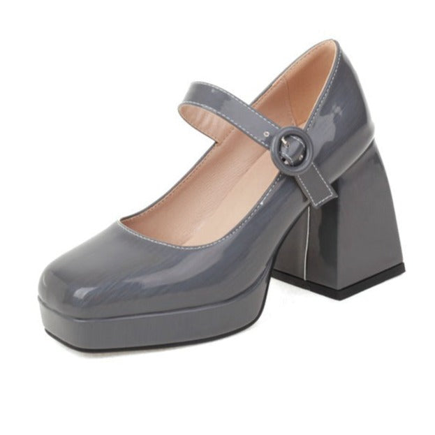 size 13 women platform loafers patent leather chunky loafers