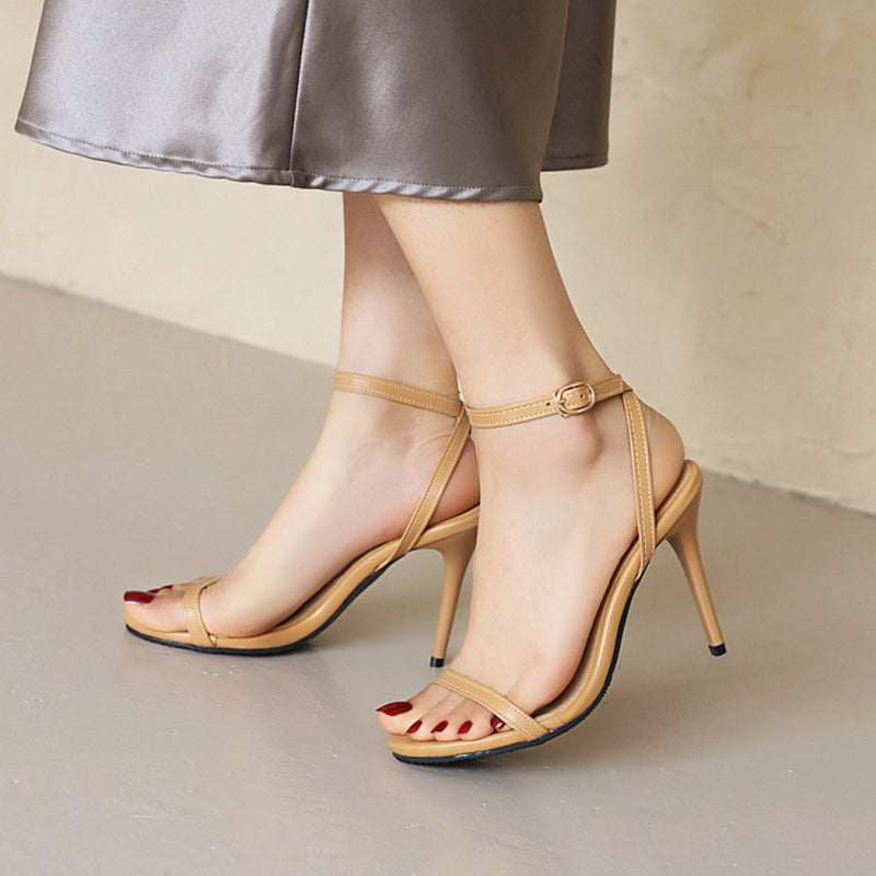size 14.5 women heel sandal stiletto peep toe ankle strap sandals