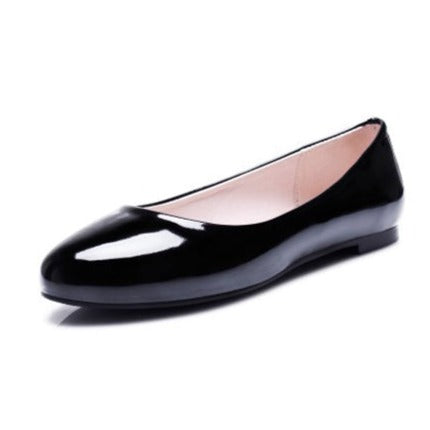size 16 women flats patent leather slip on cute spring flats