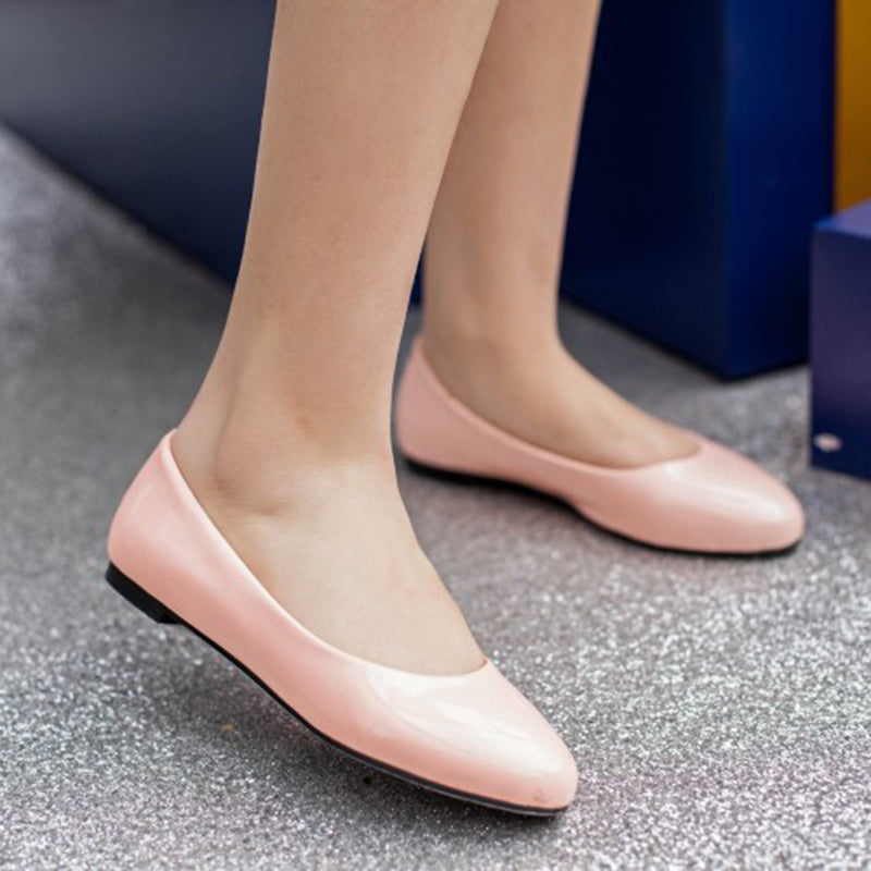 size 16 women flats patent leather slip on cute spring flats