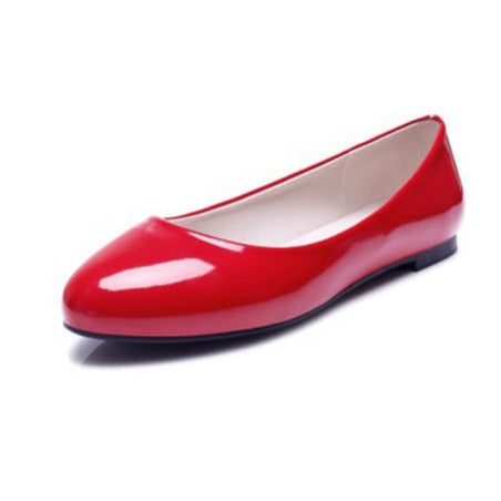 size 16 women flats patent leather slip on cute spring flats