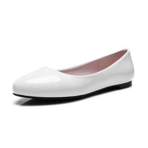 size 16 women flats patent leather slip on cute spring flats