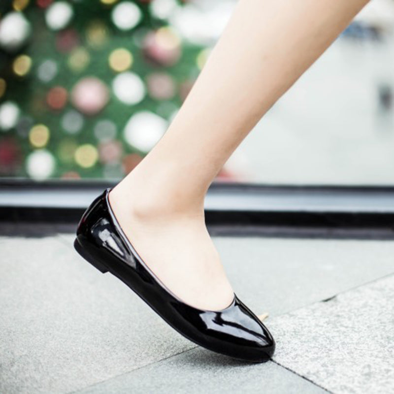 size 16 women flats patent leather slip on cute spring flats