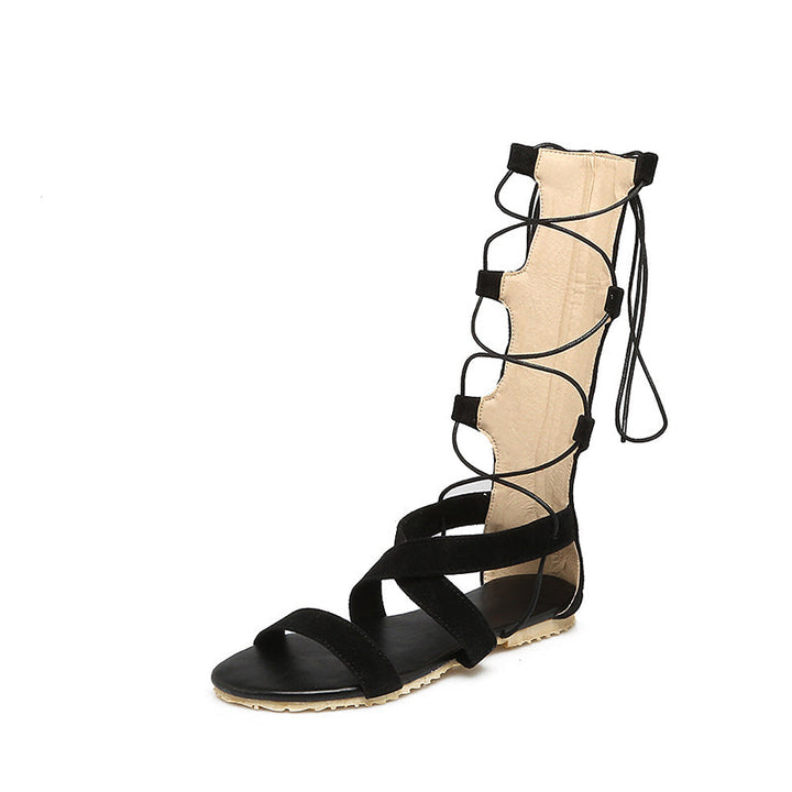 size 16 women gladiator sandals flat strappy lace up sandals