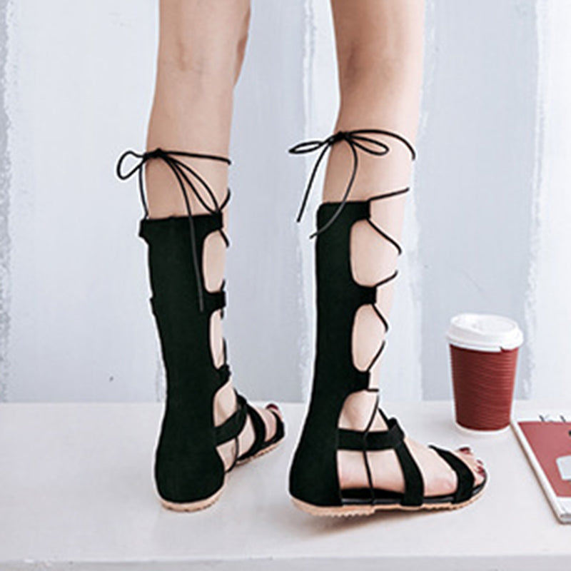 size 16 women gladiator sandals flat strappy lace up sandals