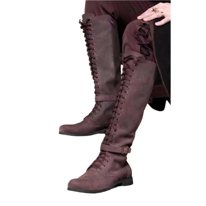 Size 14 Medieval costume women's knight boots Halloween cosplay shoes