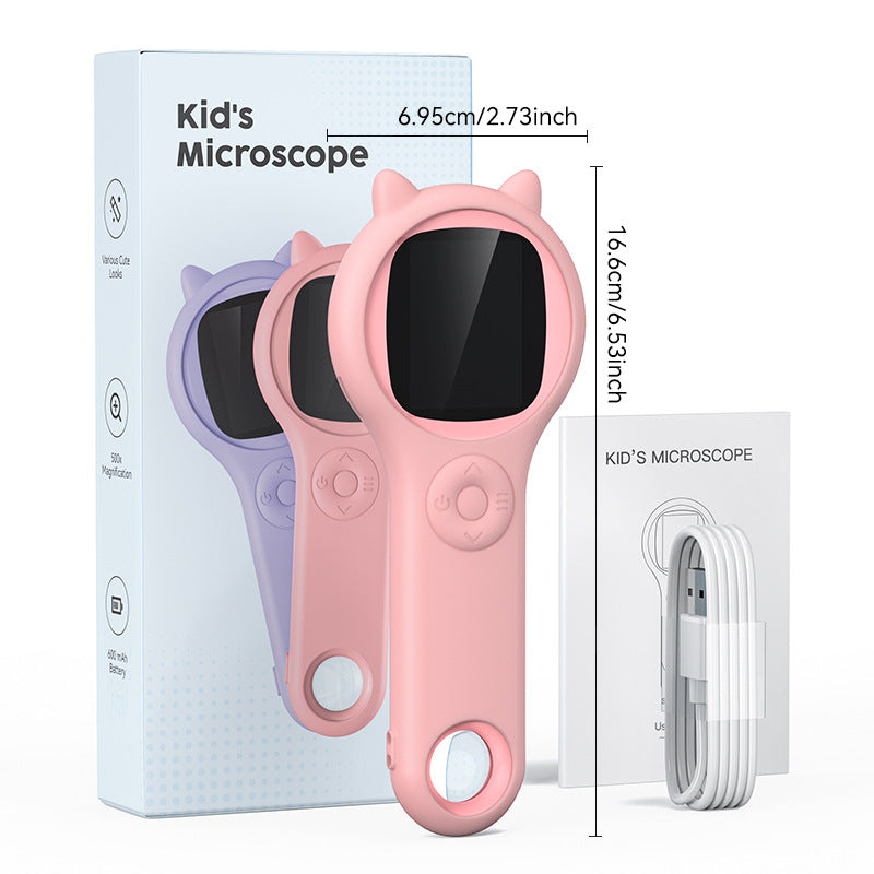 Microscope for Kids, Kids Microscope, Kids Microscope Handheld, Microscope for Kids Educational Science Toys, Christmas Birthday Gifts for Age 3 4 5 6 7 8 Girls&Boys