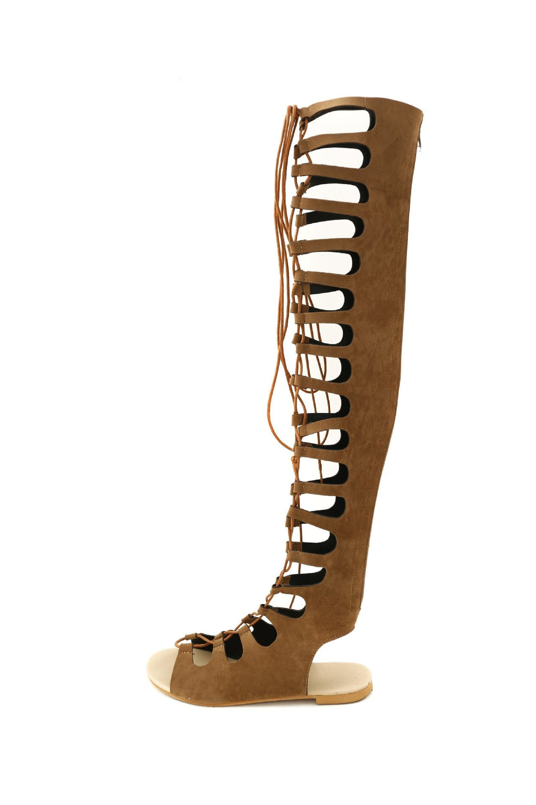 Size 12 flat over the knee gladiator sandals