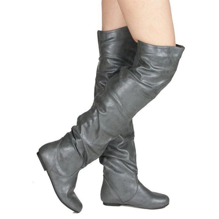 Size 13 Women‘s slouchy flat over the knee boots