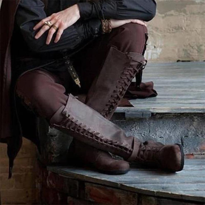 Size 14 Medieval costume women's knight boots Halloween cosplay shoes