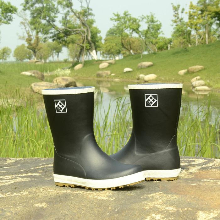 Size 12 mid calf |anti-slip low heels outdoors fishing rain boots