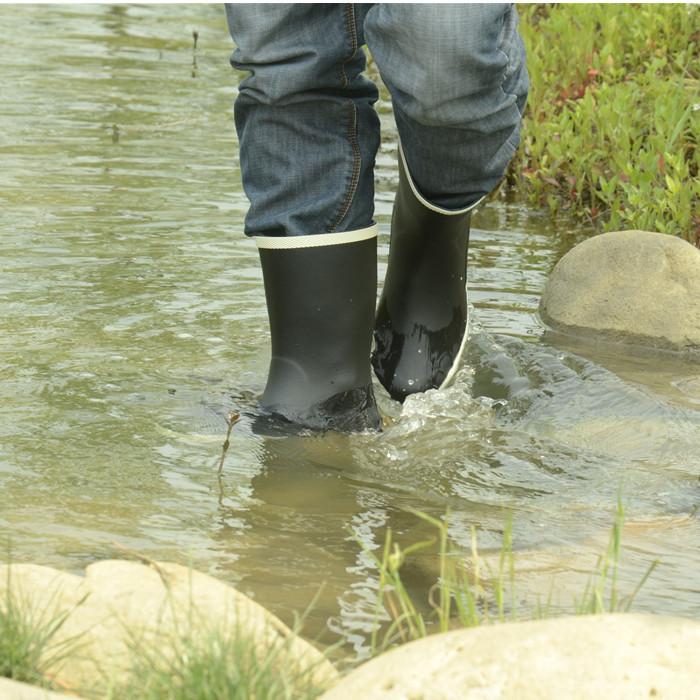 Size 12 mid calf |anti-slip low heels outdoors fishing rain boots