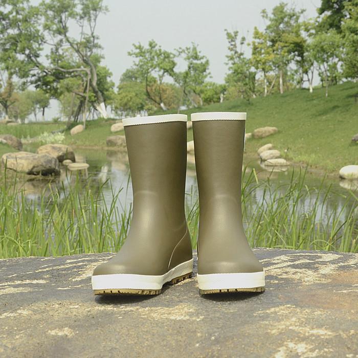 Size 12 mid calf |anti-slip low heels outdoors fishing rain boots