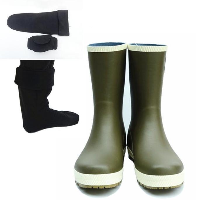 Size 12 mid calf |anti-slip low heels outdoors fishing rain boots