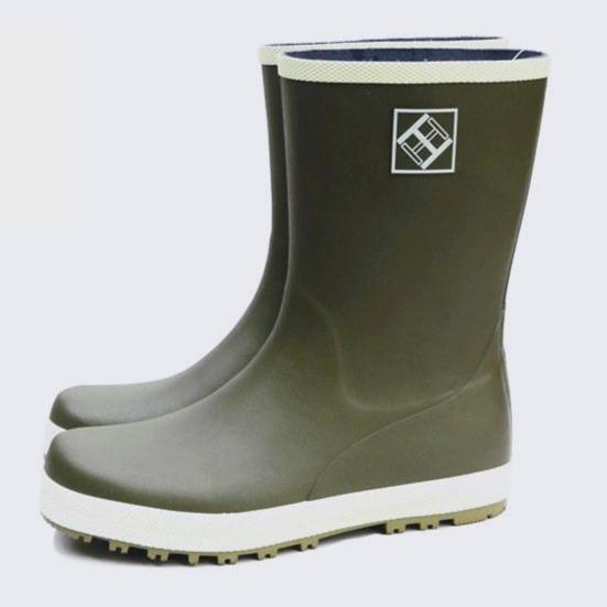 Size 12 mid calf |anti-slip low heels outdoors fishing rain boots