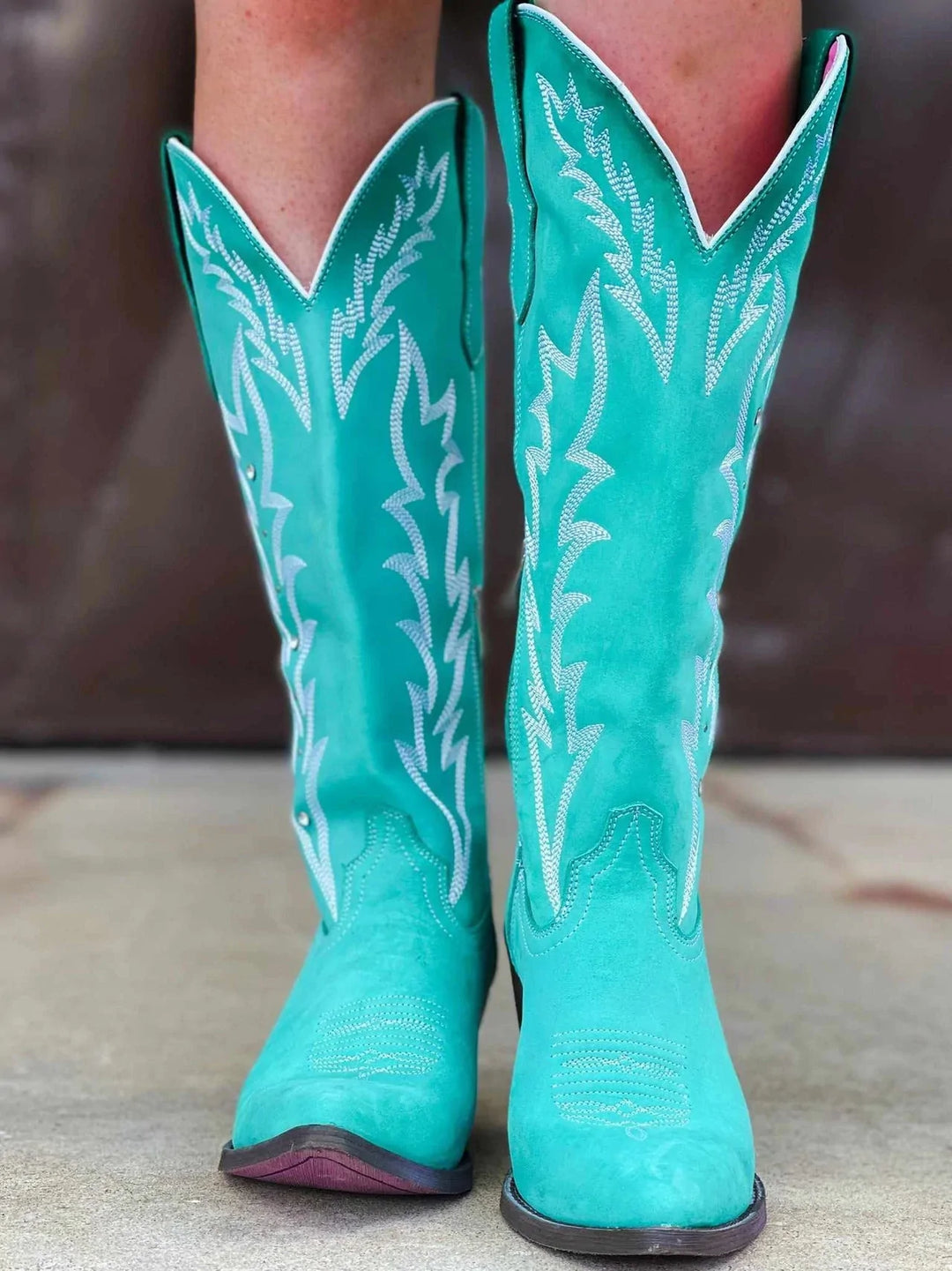 Size 12 rhinestone pointed toe under the knee cowboy boots