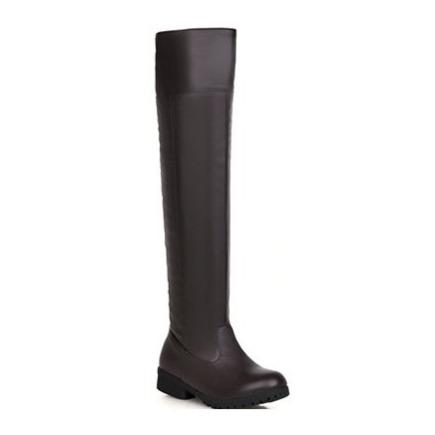 Size 15 low heels knee high cosplay knight boots