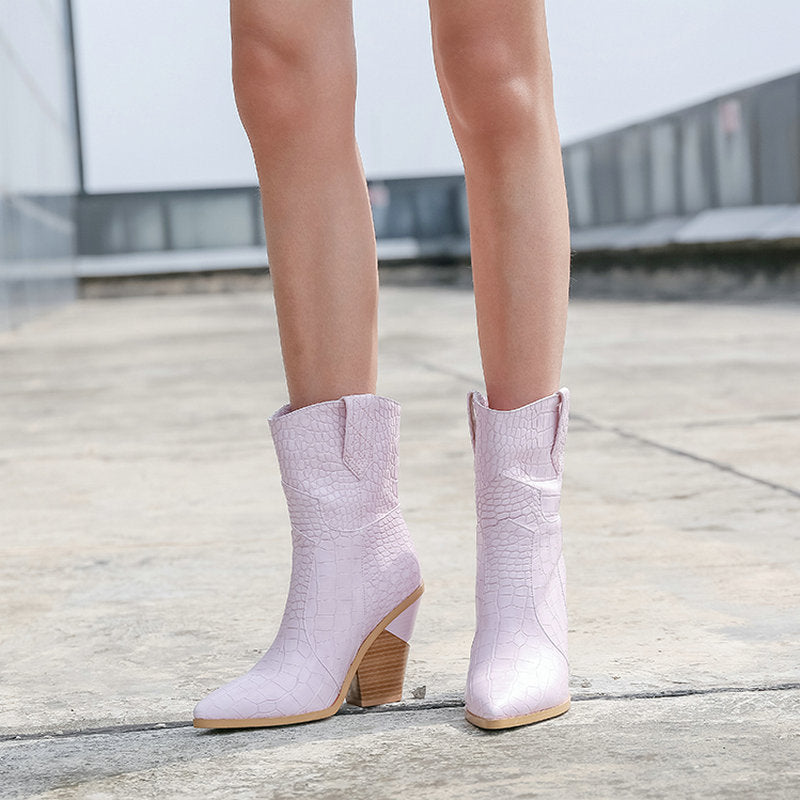 Size 12 pull on wedge heels booties pointed toe
