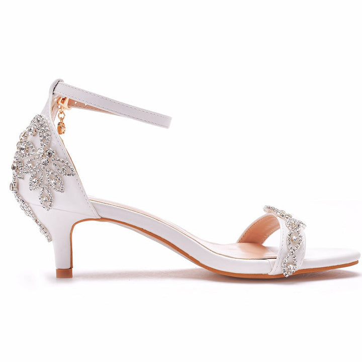 size 11.5 women wedding sandals rhinestone bridal sandals