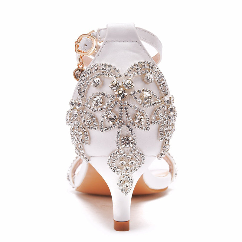 size 11.5 women wedding sandals rhinestone bridal sandals