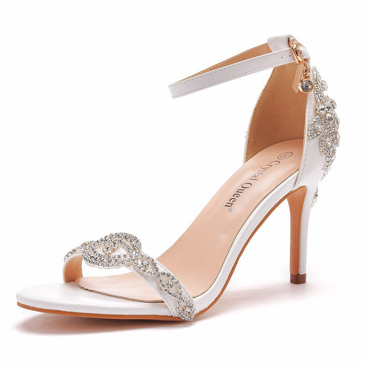size 11.5 women wedding sandals rhinestone bridal sandals