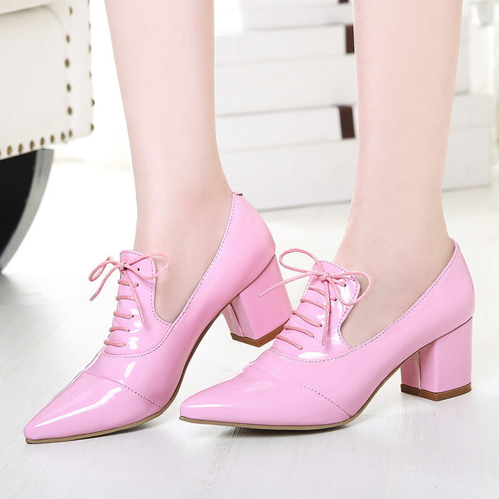 size 11.5 women heeled loafers patent leather pointed toe loafers