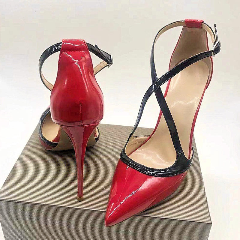 size 11.5 women heel sandal crisscross ankle strap sandals