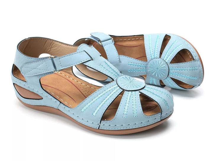 size 11 women closed toe sandals hollow walking wedge sandals