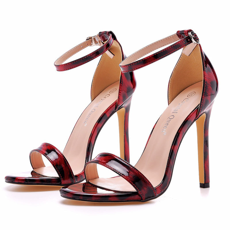 size 12 women heel sandal stiletto ankle strap high heel sandals