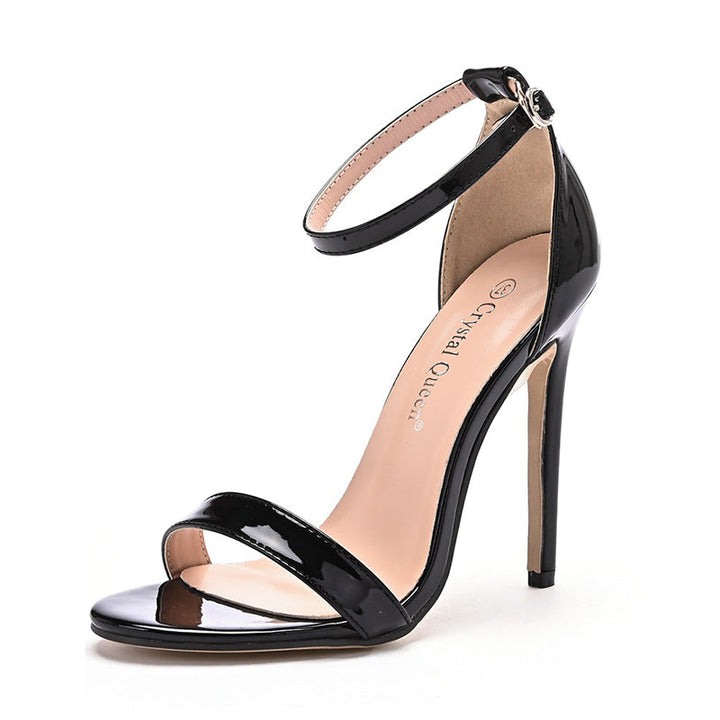 size 12 women heel sandal stiletto ankle strap high heel sandals