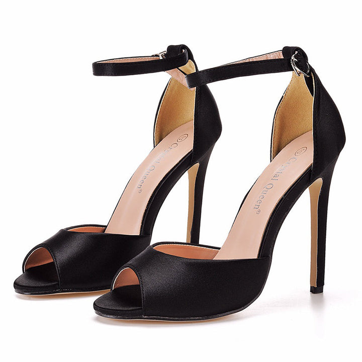 size 12 women heel sandal stiletto peep toe wedding sandals