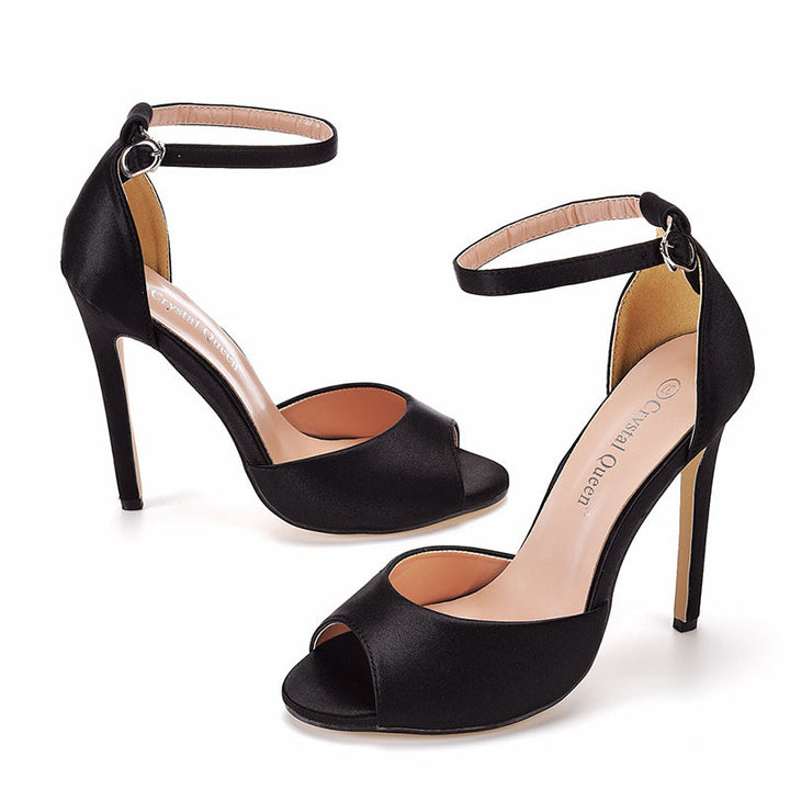 size 12 women heel sandal stiletto peep toe wedding sandals