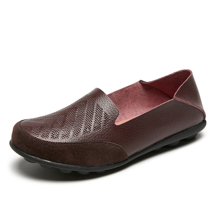 size 11 women loafers embossed hollow casual slip on loafers