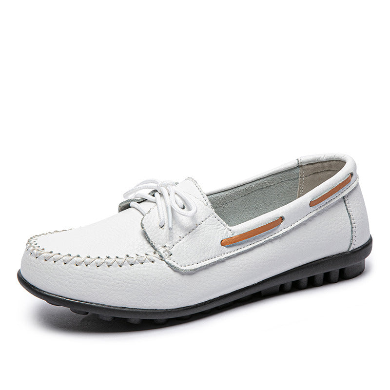 size 11 women loafers lace up antiskid flat casual loafers