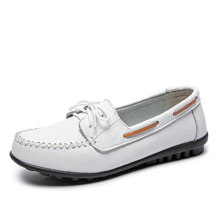 size 11 women loafers lace up antiskid flat casual loafers